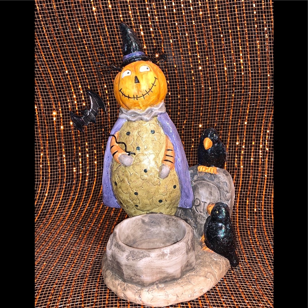 NIB 2010 Yankee Candle Pumpkin Head Gravestone